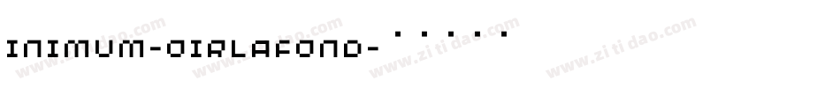 Minimum-NoirPlafond字体转换