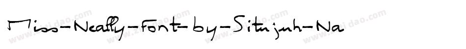 Miss-Neally-Font-by-Situjuh-Nazara-2字体转换