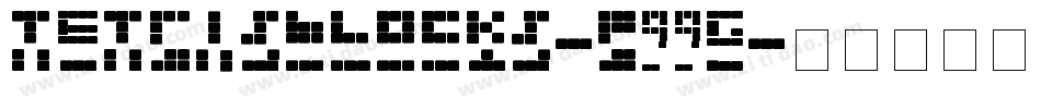 TetrisBlocks-P99g字体转换