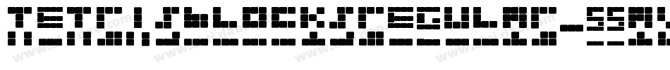 TetrisBlocksRegular-55AV字体转换