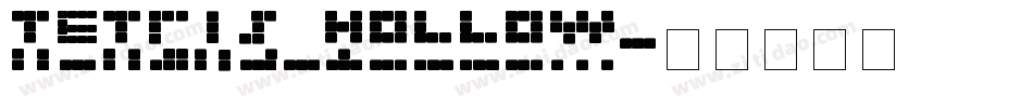 Tetris_Hollow字体转换