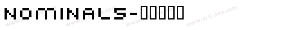 NOMINAL5字体转换