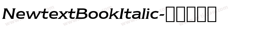 NewtextBookItalic字体转换
