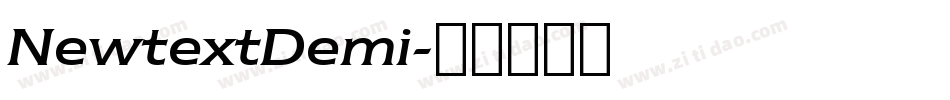 NewtextDemi字体转换