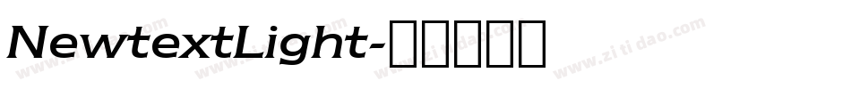 NewtextLight字体转换