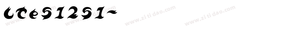 LTe51251字体转换