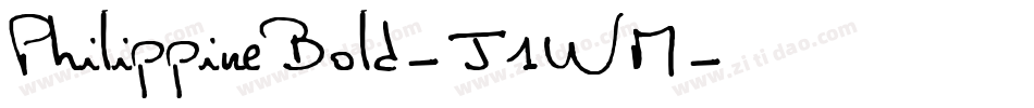 PhilippineBold-J1WM字体转换