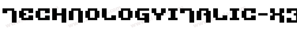 TechnologyItalic-x3RBO字体转换