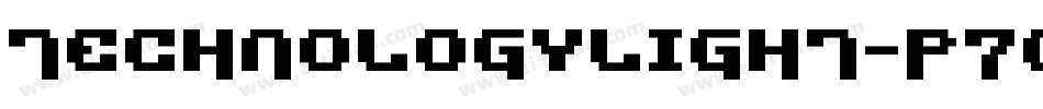 TechnologyLight-p7gGD字体转换
