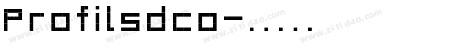 Profilsdco字体转换