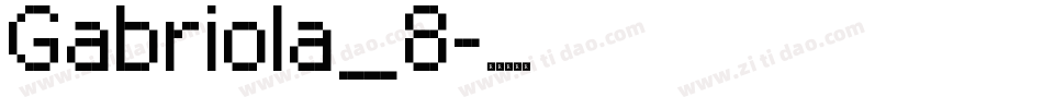 Gabriola_8字体转换