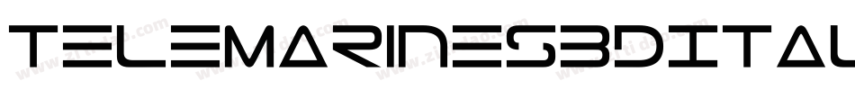 TeleMarines3DItalic-vzMO字体转换
