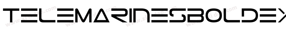 TeleMarinesBoldExpandedItalic-mz6G字体转换