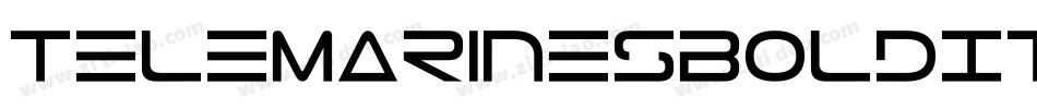 TeleMarinesBoldItalic-dz6X字体转换