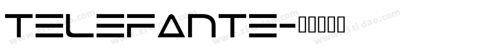 telefante字体转换