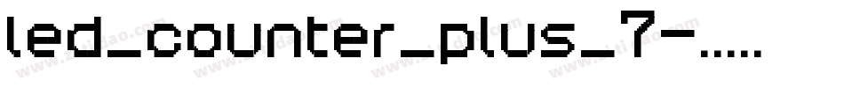 led_counter_plus_7字体转换