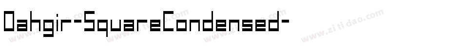 Dahgir-SquareCondensed字体转换