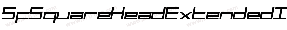 SfSquareHeadExtendedItalic-Yyly字体转换