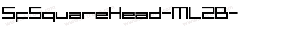 SfSquareHead-ML2B字体转换 SfSquareHead-ML2B字体转换