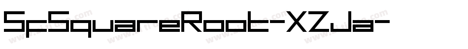 SfSquareRoot-XZJa字体转换 SfSquareRoot-XZJa字体转换