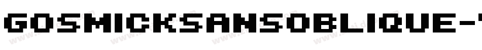 Gosmicksansoblique-7r14字体转换