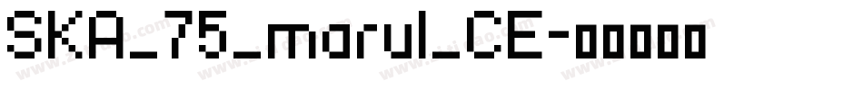SKA_75_marul_CE字体转换