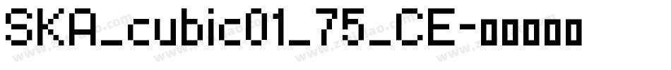 SKA_cubic01_75_CE字体转换