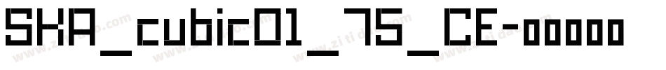 SKA_cubic01_75_CE字体转换