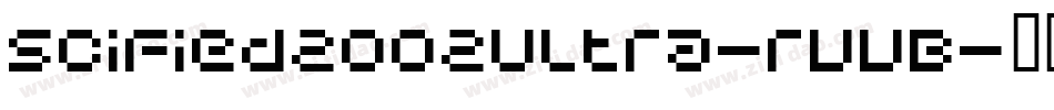 SciFied2002Ultra-rvvB字体转换