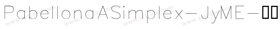PabellonaASimplex-JyME字体转换