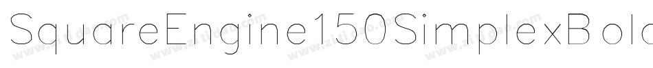SquareEngine150SimplexBold-WMG字体转换