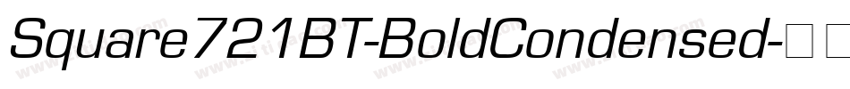 Square721BT-BoldCondensed字体转换