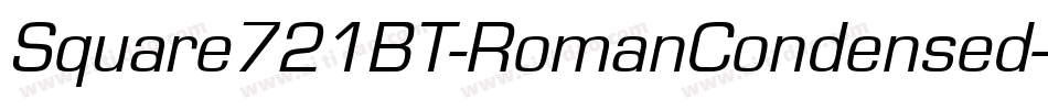 Square721BT-RomanCondensed字体转换