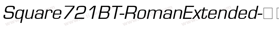 Square721BT-RomanExtended字体转换
