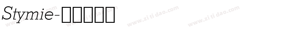 Stymie字体转换
