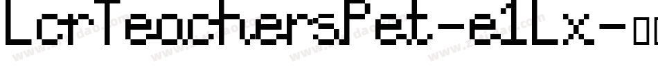 LcrTeachersPet-e1Lx字体转换