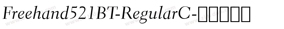 Freehand521BT-RegularC字体转换