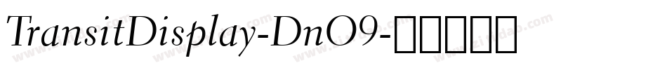 TransitDisplay-DnO9字体转换