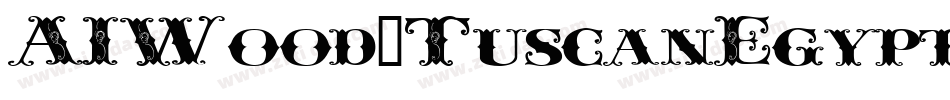 AIWood-TuscanEgyptian字体转换