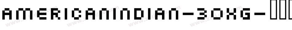 Americanindian-30xG字体转换