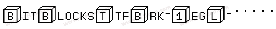 BitBlocksTtfBrk-1egL字体转换