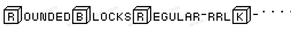 RoundedBlocksRegular-rrlK字体转换