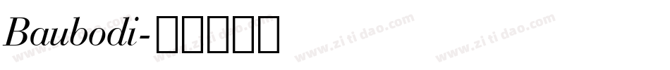 Baubodi字体转换
