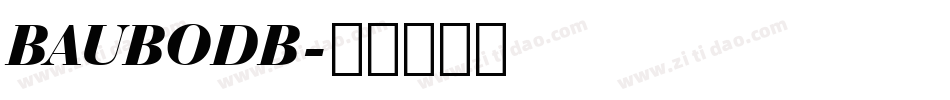 BAUBODB字体转换