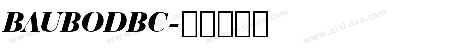 BAUBODBC字体转换