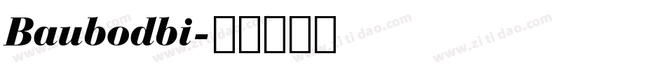 Baubodbi字体转换