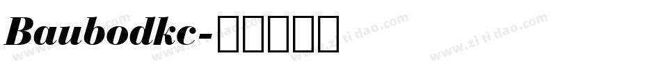 Baubodkc字体转换