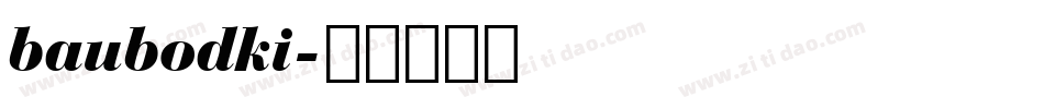 baubodki字体转换