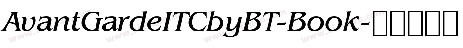 AvantGardeITCbyBT-Book字体转换