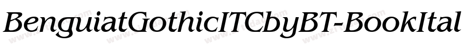 BenguiatGothicITCbyBT-BookItal字体转换 BenguiatGothicITCbyBT-BookItal字体转换